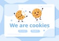 Internet Cookies Technology Illustration With Track Cookie Record Of Browsing A Website In Flat Cartoon Hand Drawn Landing Page