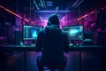 Internet crime, Hacking, and Malware concept. Generative Ai Royalty Free Stock Photo