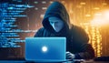 Internet crime, Hacking, and Malware concept. Generative Ai Royalty Free Stock Photo