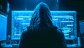 Internet crime, Hacking, and Malware concept. Generative Ai Royalty Free Stock Photo