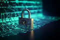 The internet data privacy information security concep. Generative AI Royalty Free Stock Photo