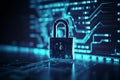 The internet data privacy information security concep. Generative AI Royalty Free Stock Photo
