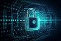 The internet data privacy information security concep. Generative AI Royalty Free Stock Photo