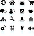 Internet design icon set Royalty Free Stock Photo