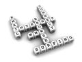 Internet - Dice Crossword game Royalty Free Stock Photo