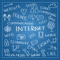 Internet doodles Royalty Free Stock Photo