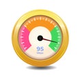 Internet download Speed test concept. Royalty Free Stock Photo
