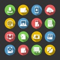 Internet Download Symbols Icons Set Royalty Free Stock Photo