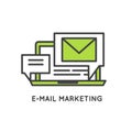 Internet and E-mail Marketing Royalty Free Stock Photo