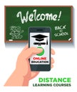 Online education distance learning courses