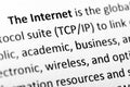 The Internet explanation or description in dictionary or article.