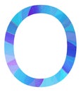 Internet Geometric Mesh Letter O Royalty Free Stock Photo