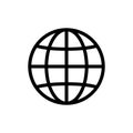 Internet globe icon vector design template Royalty Free Stock Photo