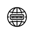 Internet globe icon vector design template Royalty Free Stock Photo