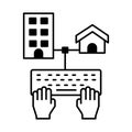 Internet Glyph Style vector icon which can easily modify or edit