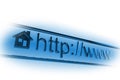 Internet homepage address Royalty Free Stock Photo