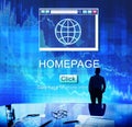 Internet HTML Homepage Browser Big Data Concept Royalty Free Stock Photo