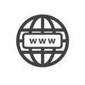 Internet http address icon