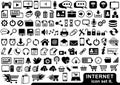 Internet Icon Set in Black Color