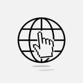 Site favicon with pixalate hand cursor