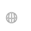 Internet globe icon. Online network symbol Royalty Free Stock Photo