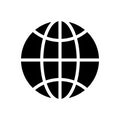 Internet vector glyph flat icon Royalty Free Stock Photo