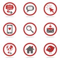 Internet icons Royalty Free Stock Photo