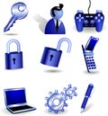 Internet icons. Royalty Free Stock Photo