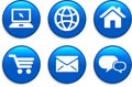 Internet Icons Buttons Royalty Free Stock Photo