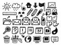 Internet icons set Royalty Free Stock Photo