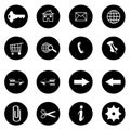 Internet icons set - website buttons vector Royalty Free Stock Photo