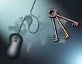 The Internet Keys Royalty Free Stock Photo