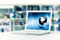Internet Laptop Royalty Free Stock Photo