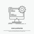 Internet, layout, page, site, static Icon. Line vector gray symbol for UI and UX, website or mobile application Royalty Free Stock Photo