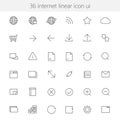 internet linear icon ui