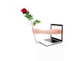 Internet love Royalty Free Stock Photo