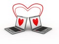 Internet love Royalty Free Stock Photo