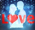 Internet love Royalty Free Stock Photo