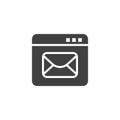 Internet mail vector icon Royalty Free Stock Photo