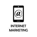 internet marketing icon. Element of marketing for mobile concept and web apps. Detailed internet marketing icon can be used for we Royalty Free Stock Photo