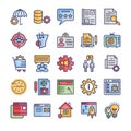 Internet Marketing Icons Set which can easily modify or edit Royalty Free Stock Photo