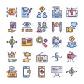 Internet Marketing Icons Set which can easily modify or edit Royalty Free Stock Photo