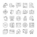 Internet Marketing Icons Set which can easily modify or edit Royalty Free Stock Photo