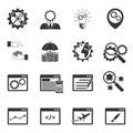 Internet marketing icons set Royalty Free Stock Photo