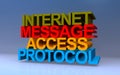 internet message access protocol on blue Royalty Free Stock Photo