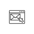 Internet message line icon Royalty Free Stock Photo