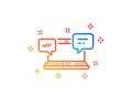 Internet Messages icon. Chat or Conversation. Vector Royalty Free Stock Photo