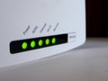 Internet modem adsl, status ok Royalty Free Stock Photo