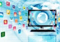 Internet and Multimedia Application Royalty Free Stock Photo