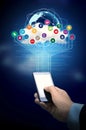 Internet multimedia smart phone Royalty Free Stock Photo